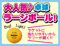 ラージボールで遊べる!